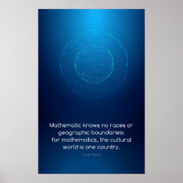 Zitat von David Hilbert - Math Posters Poster