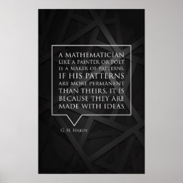 Zitat von Hardy - Math Posters Poster