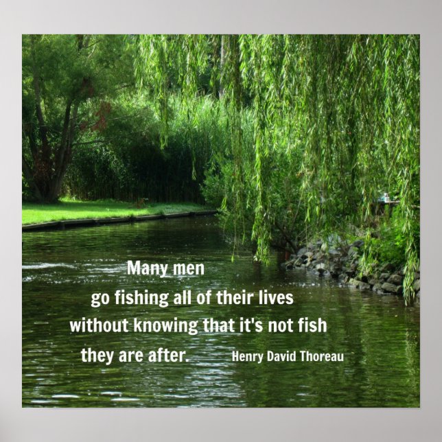 Zitat von Henry David Thoreau Poster (Vorne)