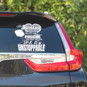 Zitat von Jesus und Pickleball Aufkleber