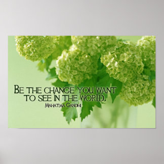 Zitat von Mahatma Gandhi Poster