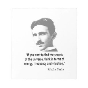Zitat von Nikola Tesla Notizblock