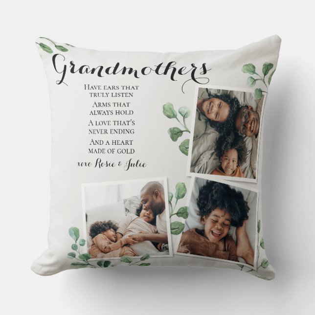 Zitat von Oma Nana aus dem Grandkids-Foto Kissen (Vorderseite)