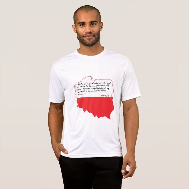 Zitat von Papst Johannes Paul II T-Shirt (Vorne ganz)