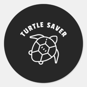 Zitat von Schildkröten - Meeresschildkröten - Tier Runder Aufkleber