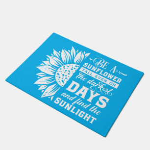Zitat von Sonnenblumen Doormat Fußmatte
