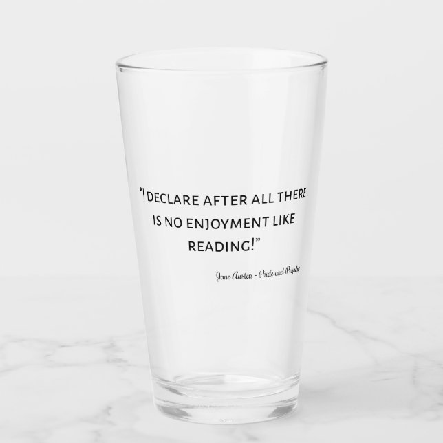 Zitat von Stolz und Vorurteilen III Glas (Vorderseite)