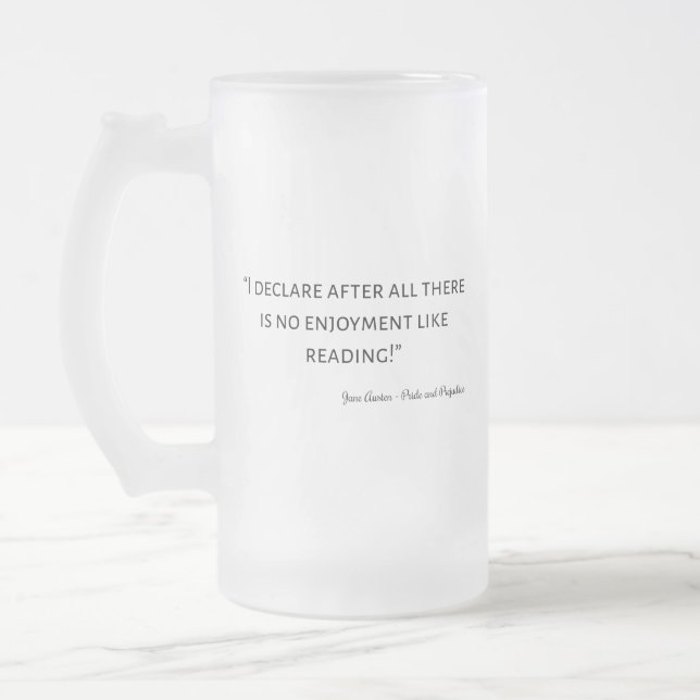 Zitat von Stolz und Vorurteilen III Mattglas Bierglas (Links)