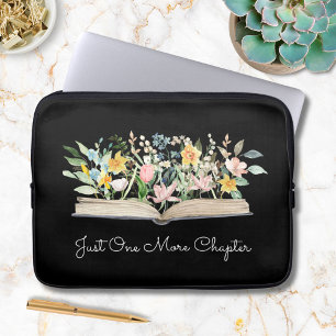 Zitat Wasserfarbenbuch Blumen Floral individuell g Laptopschutzhülle