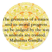 Zitat zu den Tierrechten: Mahatma Gandhi