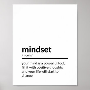 Zitat zu Mindset Poster