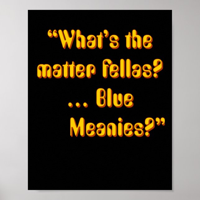 Zitat zu Paul Yellow Submarine - Was ist das? Poster (Vorne)