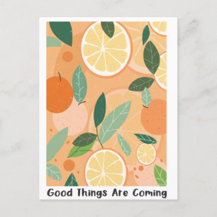 Zitat zu Retro-Boho-Blumenbefall Postkarte