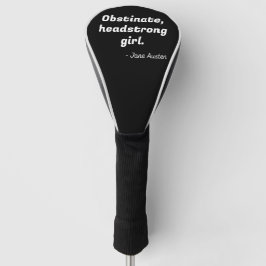 Zitat zu Stolz und Vorurteilen II Golf Headcover