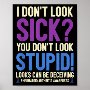 Zitat zum Bewusstsein für rheumatoide Arthritis Ic Poster