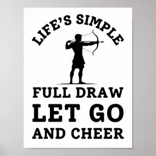 Zitat zum Funny Archery Vater - Vollständiger Zeic Poster