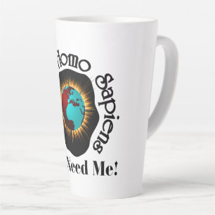 Zitat zum Homo Sapiens Earth Day Milchtasse