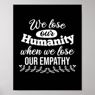 Zitat zum inspirierenden Empathie Poster