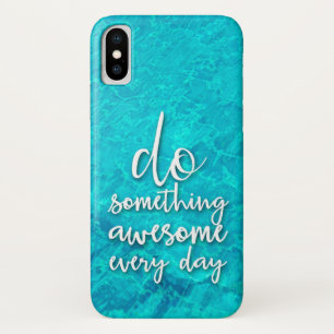 Zitat zum iPhone X-Fall "Water Print" Case-Mate iPhone Hülle