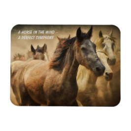 Zitat zum Kühlschrankmagnet von Pferden Magnet