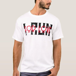 Zitat zum Laufen für Liebe Grunge Typografie T-Shirt