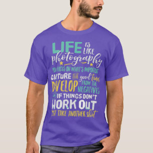 Zitat zum Leben auf Inspiration T-Shirt