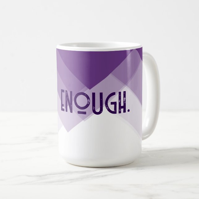 Zitat zum Lila Abstrakten Kaffeetasse (VorderseiteRechts)