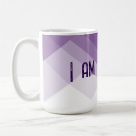 Zitat zum Lila Abstrakten Kaffeetasse