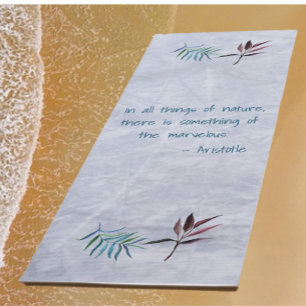 Zitat zum Thema Floral Aristoteles Yogamatte