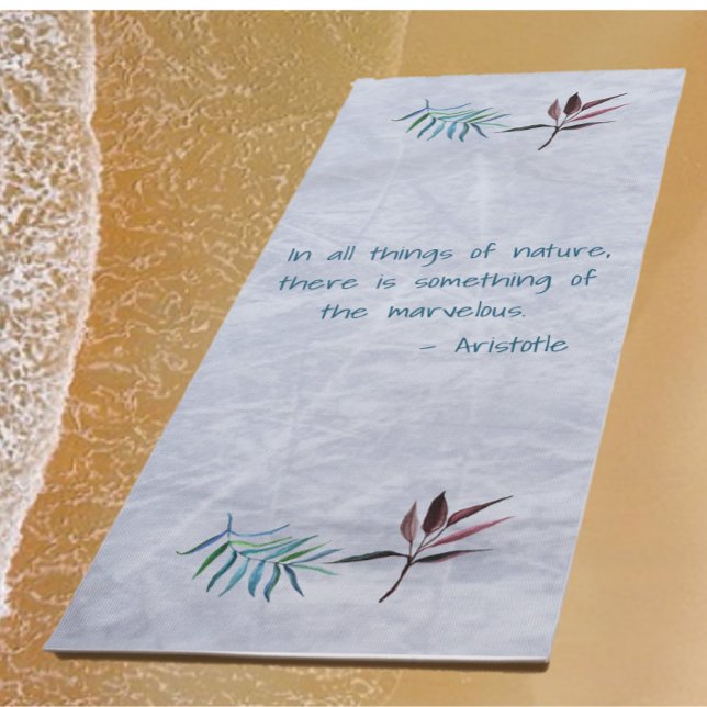 Zitat zum Thema Floral Aristoteles Yogamatte (Bookmark my store! https://www.zazzle.com/store/capricepetit)