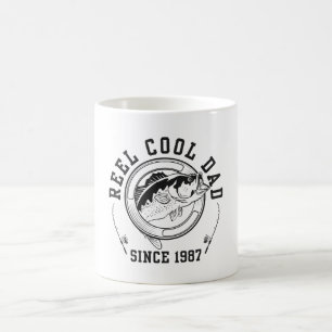 Zitat zum Thema "Funny Fishing": Cooler Vater seit Kaffeetasse