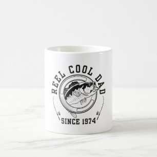 Zitat zum Thema "Funny Fishing": Cooler Vater seit Kaffeetasse