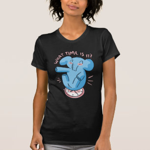 Zitat zur Elephant-Uhr T-Shirt