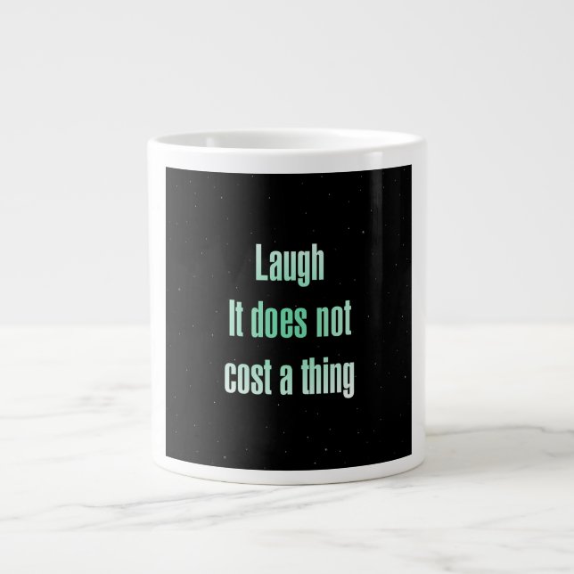 Zitat zur Ermutigung # 110 Jumbo-Tasse (Vorderseite)