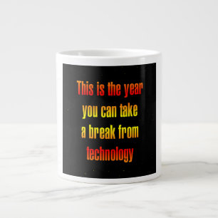 Zitat zur Ermutigung # 233 Jumbo-Tasse