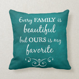 Zitat zur Inspirationsfamilie Kissen