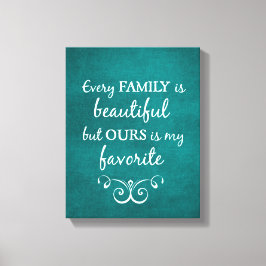 Zitat zur Inspirationsfamilie Leinwanddruck