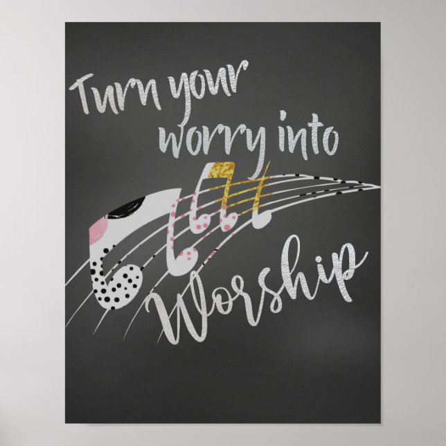 Zitat zur inspirierenden Christlichen Förderung Poster (Vorne)