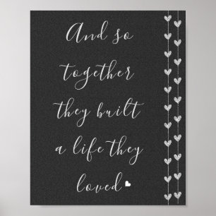 Zitat zur inspirierenden Liebe Poster