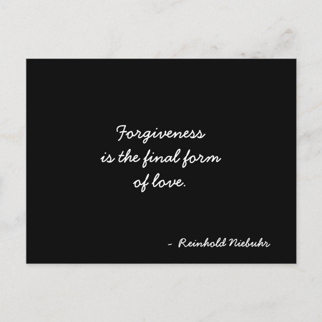 Zitat zur inspirierenden Postkarte (Vorderseite)