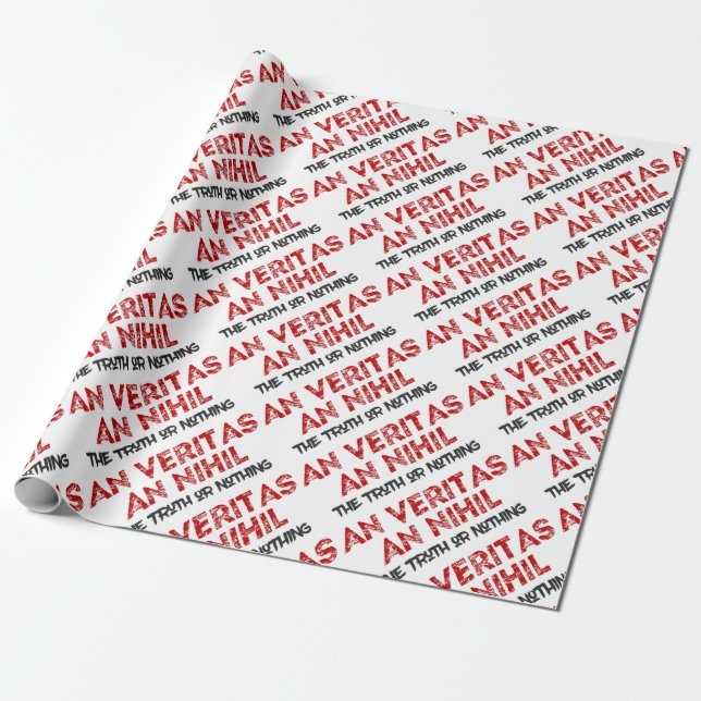 Zitat zur lateinischen Wahrheit Geschenkpapier (Ungerollt)