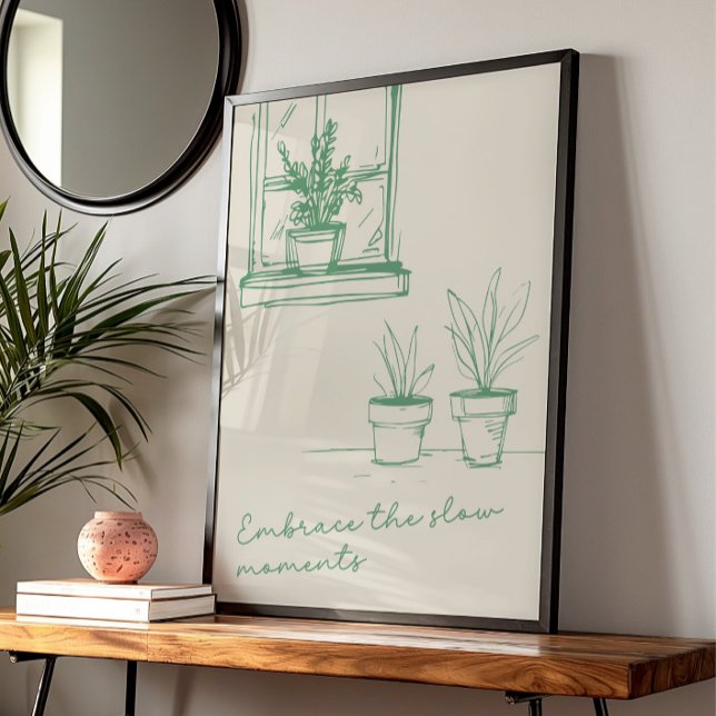 Zitat zur Minimalistischen botanischen Inspiration Poster (Von Creator hochgeladen)