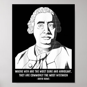 Zitat zur Philosophie Skeptic David Hume Poster
