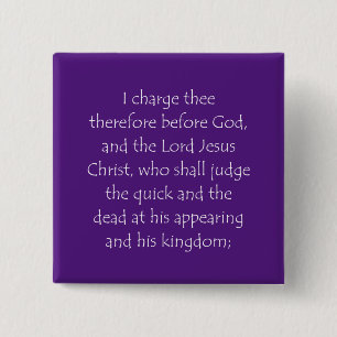 Zitat zur Schrift 2 Timothy 4 1 Button