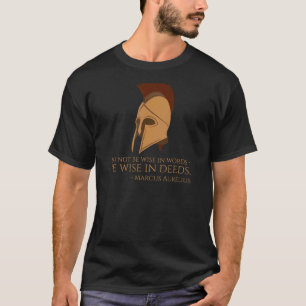 Zitat zur Stoikphilosophie in Taten Marcus klug se T-Shirt