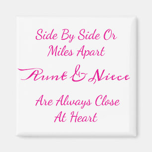 Zitat zur Tante-Niece-Liebe: Seite an Seite oder M Magnet