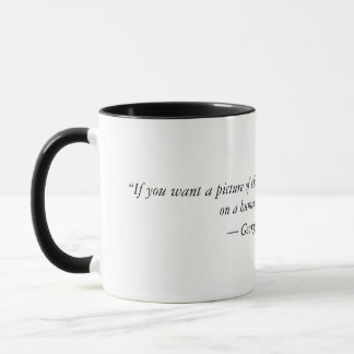 Zitat zwei Georges Orwell ab 1984 tonen Tasse