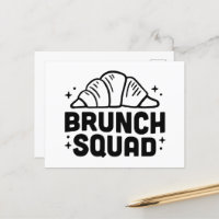 Zitate der Croissant-Liebhaber von Brunch-Quadrate