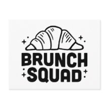 Zitate der Croissant-Liebhaber von Brunch-Quadrate