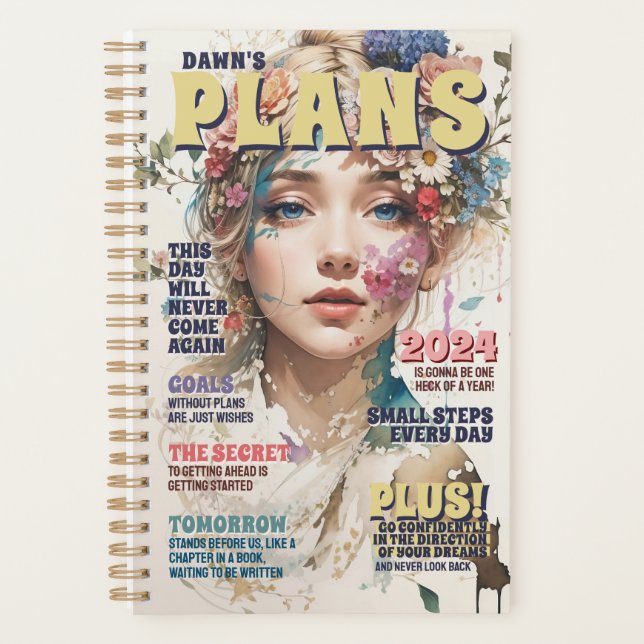 Zitate der personalisierten Zeitschrift Cover Goal Planer (Vorderseite)